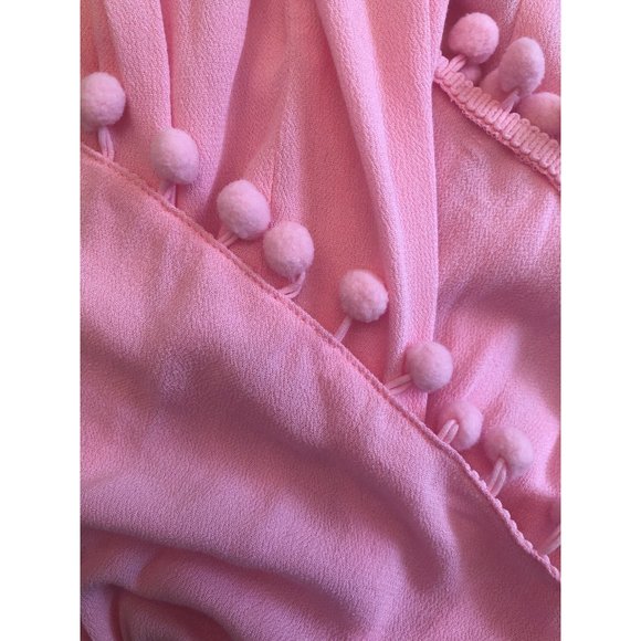 Forever 21 Short Sleeve Cropped Blouse in Pink Size L - Picture 8 of 9